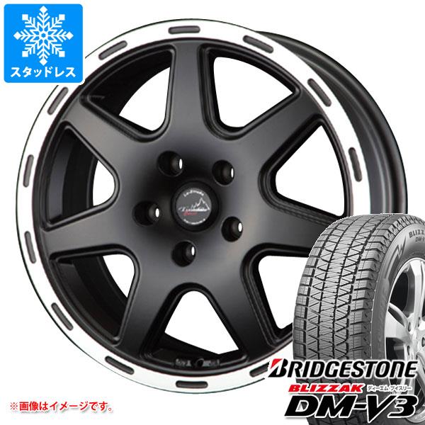 【タイヤ交換対象】ジープ チェロキー KL系用 スタッドレス ブリヂストン ブリザック DM-V3 225/60R17 99Q ラ・ストラーダ ティラード クロス タイヤホイール4本セット