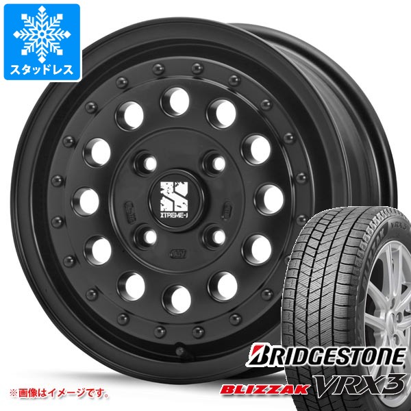 スタッドレスタイヤ ブリヂストン ブリザック VRX3 155/65R14 75Q ＆ MLJ エクストリームJ ラギッド 5.0-14 タイヤホイール4本セット 155/65-14 BRIDGESTONE BLIZZAK VRX3｜タイヤ1番OFF-ROAD 56,650円