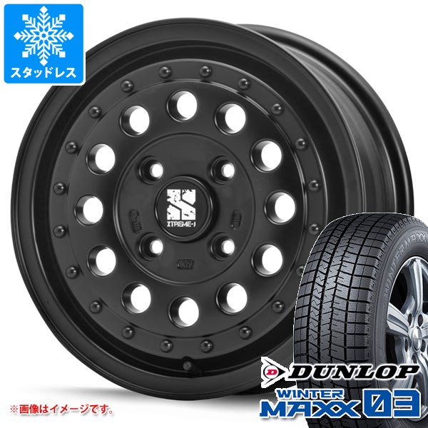 スズキ ハスラー用 スタッドレス ダンロップ ウインターマックス03 WM03 165/70R14 81Q MLJ エクストリームJ ラギッド タイヤホイール4本セット|タイヤ1番OFF-ROAD