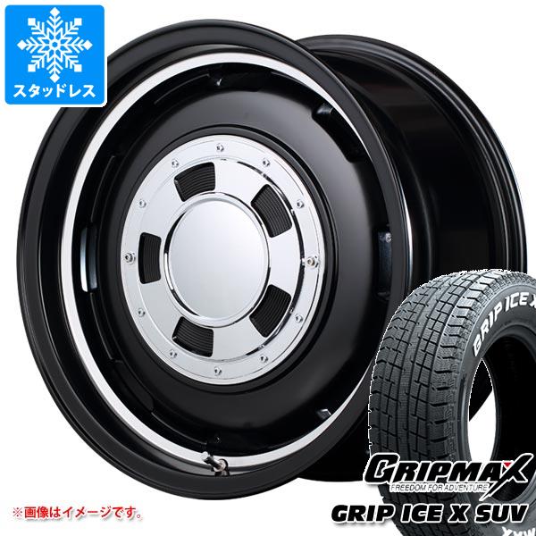 【タイヤ交換対象】ジムニー用 スタッドレス グリップマックス グリップアイスエックス SUV 185/85R16 105/103N ホワイトレター ガルシア シスコ タイヤホイール4本セット