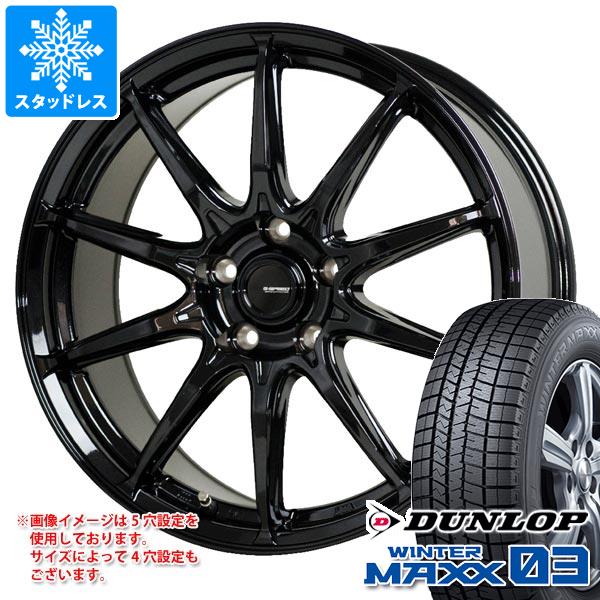 【タイヤ交換対象】クロストレック GU系用 スタッドレス ダンロップ ウインターマックス03 WM03 225/60R17 99Q ジースピード G-05 タイヤホイール4本セット|タイヤ1番OFF-ROAD
