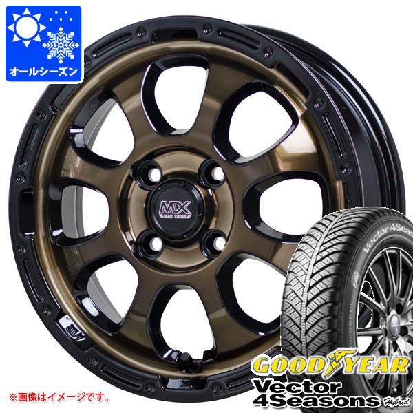 【タイヤ交換対象】オールシーズン 165/55R15 75H グッドイヤー ベクター 4シーズンズ ハイブリッド マッドクロスグレイス 4.5-15 タイヤホイール4本セット｜タイヤ1番OFF-ROAD