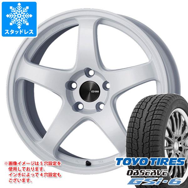 【タイヤ交換対象】スタッドレスタイヤ トーヨー オブザーブ GSi-6 225/60R18 100Q & エンケイ パフォーマンスライン PF05 8.0-18 タイヤホイール4本セット225/60-18 TOYO OBSERVE GSi-6|タイヤ1番OFF-ROAD