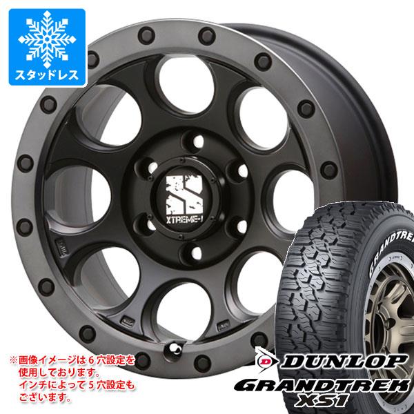 【タイヤ交換対象】デリカD5用 スタッドレス ダンロップ グラントレック XS1 LT215/70R16 100/97N ホワイトレター MLJ エクストリームJ XJ03 タイヤホイール4本セット｜タイヤ1番OFF-ROAD