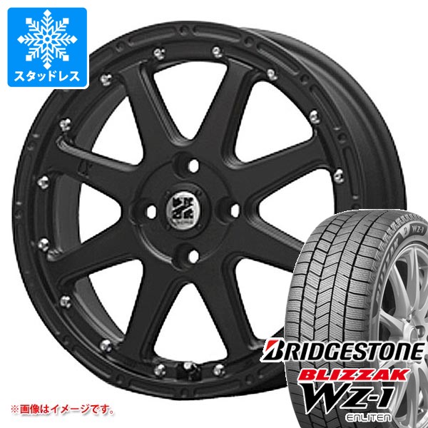 【タイヤ交換対象】スタッドレスタイヤ ブリヂストン ブリザック WZ-1 155/65R14 75Q & MLJ エクストリームJ 4.5-14 タイヤホイール4本セット155/65-14 BRIDGESTONE BLIZZAK WZ-1|タイヤ1番OFF-ROAD