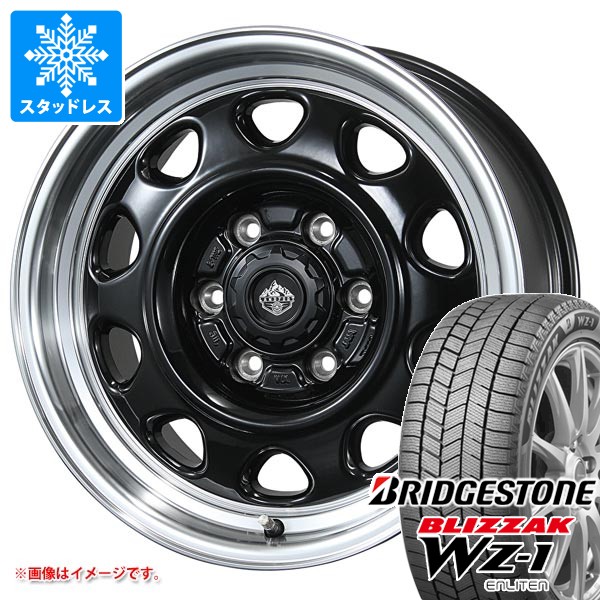 【タイヤ交換対象】トヨタ ハイエース 200系用 スタッドレス ブリヂストン ブリザック WZ-1 215/70R16 100Q ランドフット SWZ タイヤホイール4本セット