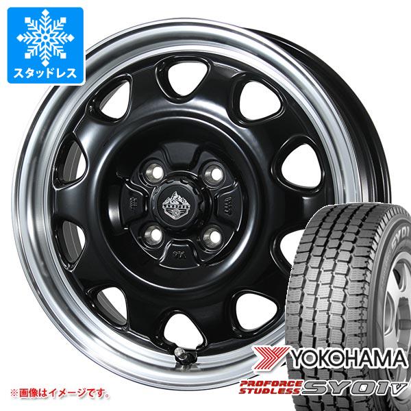 【タイヤ交換対象】キャリイ DA16T用 スタッドレス ヨコハマ プロフォース スタッドレス SY01V 145/80R12 80/78N ランドフット SWZ タイヤホイール4本セット