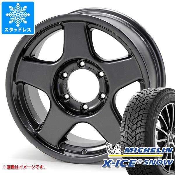 【タイヤ交換対象】トヨタ ランドクルーザー70 GRJ76K用 スタッドレス ミシュラン エックスアイススノー SUV 265/70R16 112T ブラッドレー V タイヤホイール4本セット