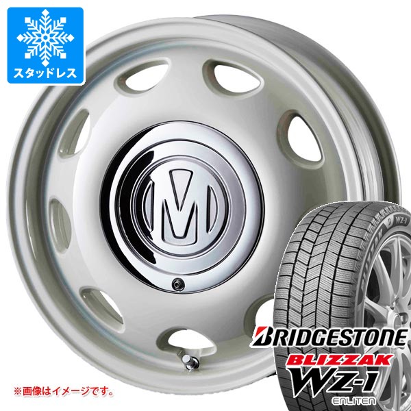【タイヤ交換対象】スズキ ハスラー用 スタッドレス ブリヂストン ブリザック WZ-1 165/60R15 77Q クリムソン ディーン ミニ タイヤホイール4本セット