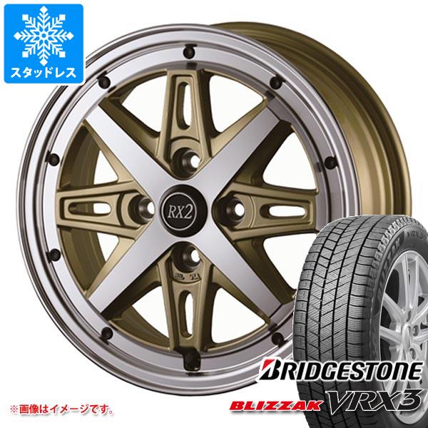 【タイヤ交換対象】スタッドレスタイヤ ブリヂストン ブリザック VRX3 165/65R15 81Q ＆ ドゥオール フェニーチェ RX2 5.0-15 タイヤホイール4本セット165/65-15 BRIDGESTONE BLIZZAK VRX3