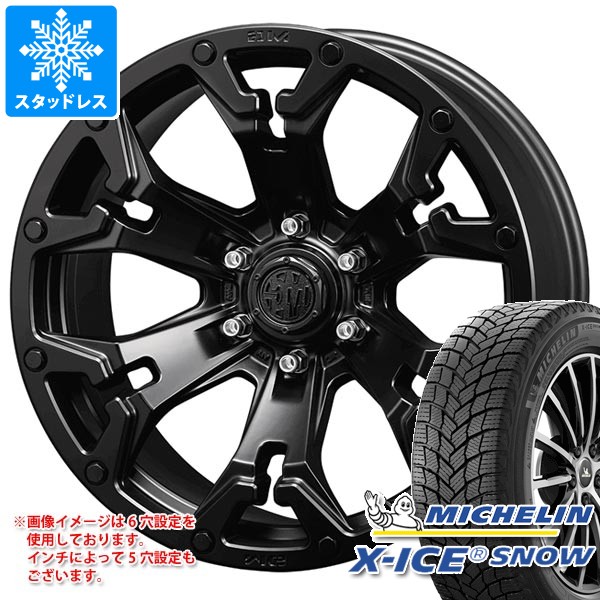 【タイヤ交換対象】デリカD:5用 スタッドレス ミシュラン エックスアイススノー SUV 225/65R17 106T XL クリムソン MG ゴーレム タイヤホイール4本セット