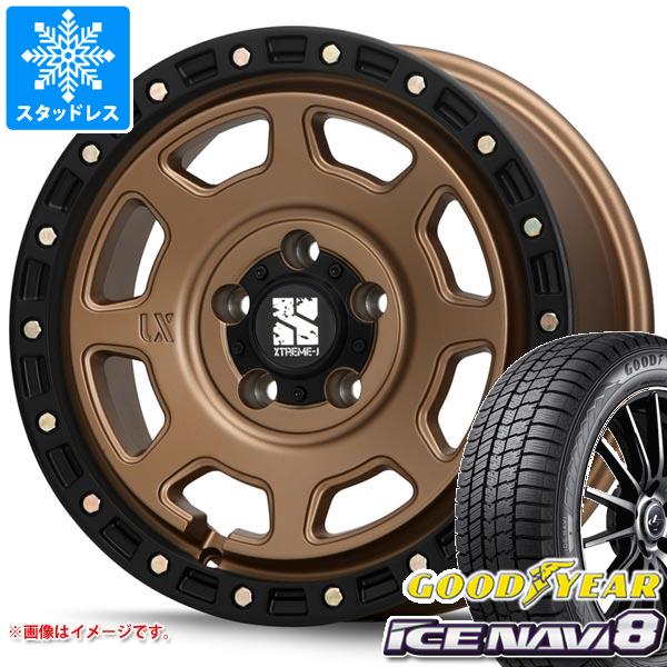【タイヤ交換対象】スタッドレスタイヤ グッドイヤー アイスナビ8 225/60R17 99Q ＆ MLJ エクストリームJ XJ07 8.0-17 タイヤホイール4本セット225/60-17 GOODYEAR ICE NAVI 8｜タイヤ1番OFF-ROAD