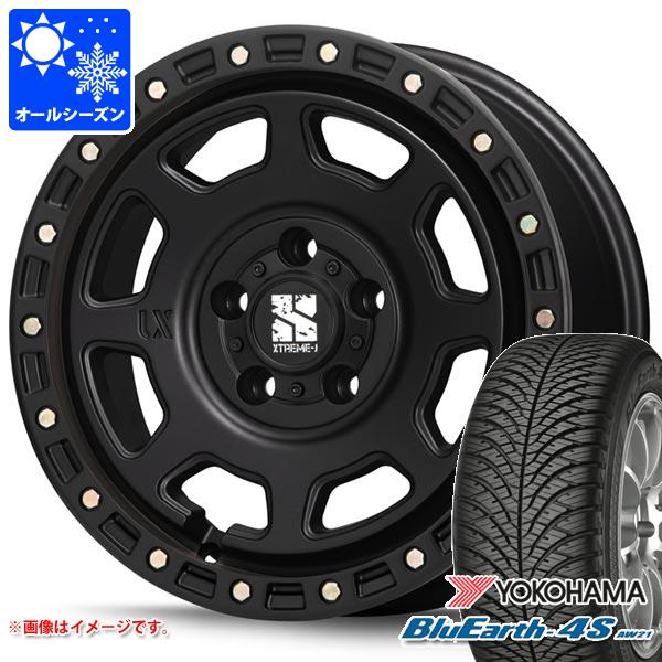 【タイヤ交換対象】デリカD:5用 オールシーズンタイヤ ヨコハマ ブルーアース4S AW21 225/65R17 106V XL MLJ エクストリームJ XJ07 8.0-17 タイヤホイール4本セット