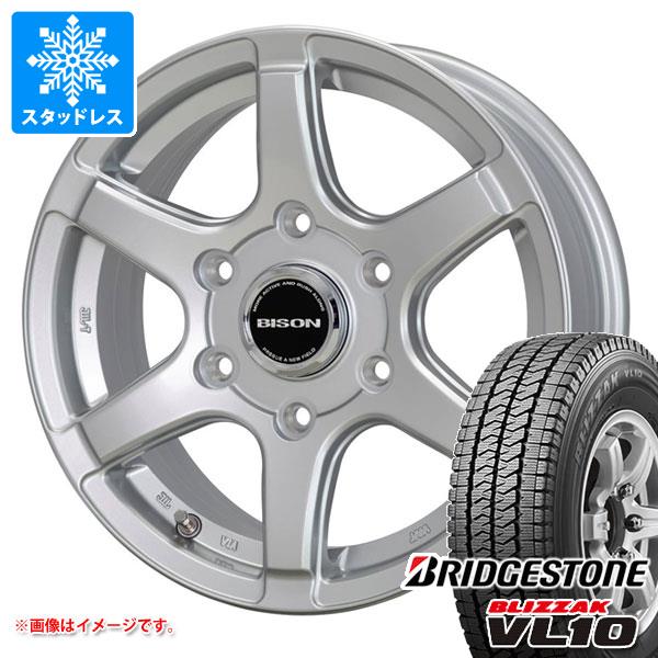 【タイヤ交換対象】NV350キャラバン E26用 スタッドレス ブリヂストン ブリザック VL10 195/80R15 107/105N バイソン BN-04 タイヤホイール4本セット