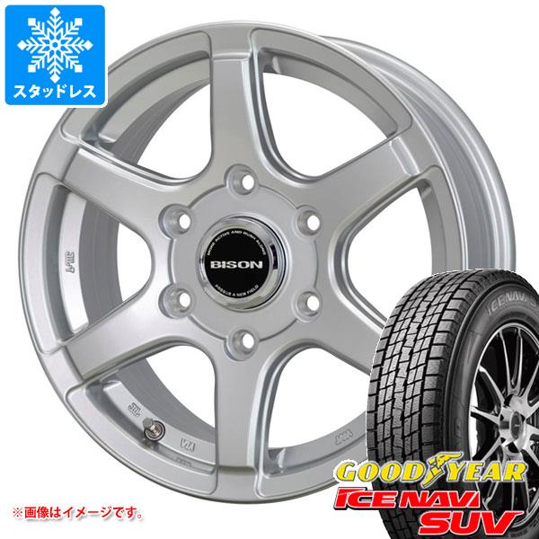 【タイヤ交換対象】スタッドレスタイヤ グッドイヤー アイスナビ SUV 265/65R17 112Q ＆ バイソン BN-04 7.5-17 タイヤホイール4本セット265/65-17 GOODYEAR ICE NAVI SUV｜タイヤ1番OFF-ROAD