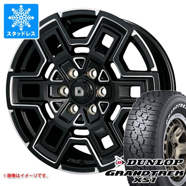【タイヤ交換対象】ハイエース 200系用 スタッドレス ダンロップ グラントレック XS1 LT215/70R16 100/97N ホワイトレター クライメイト デヴグル タイヤホイール4本セット｜タイヤ1番OFF-ROAD