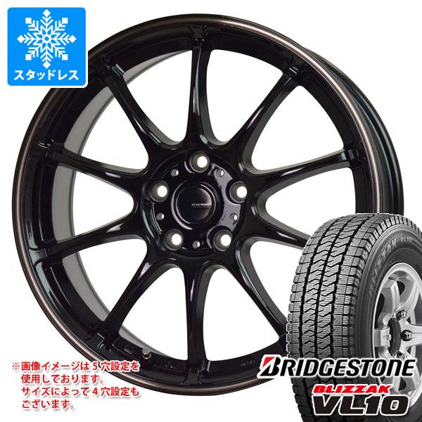 【タイヤ交換対象】スタッドレスタイヤ ブリヂストン ブリザック VL10 145/80R12 80/78N (145R12 6PR相当) & ジースピード P-07 4.0-12 タイヤホイール4本セット145/80-12 BRIDGESTONE BLIZZAK VL10|タイヤ1番OFF-ROAD