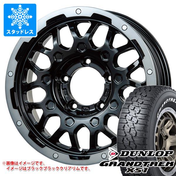 【タイヤ交換対象】5本セット スズキ ジムニーノマド JC74W用 スタッドレス ダンロップ グラントレック XS1 185/85R16 105/103L LT ホワイトレター LMG MS-9W タイヤホイール5本セット