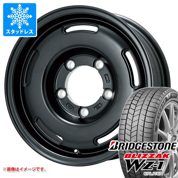 【タイヤ交換対象】5本セット スズキ ジムニー JB64W用 スタッドレス ブリヂストン ブリザック WZ-1 215/70R16 100Q プレミックス プディン タイヤホイール5本セット