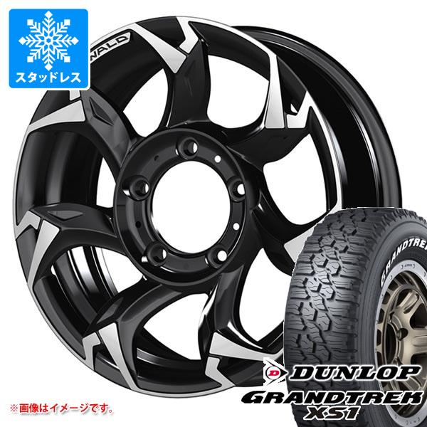 【タイヤ交換対象】ジムニー JB64W用 スタッドレス ダンロップ グラントレック XS1 LT215/70R16 100/97N ホワイトレター ヴァルド ボルサリノ SUV タイヤホイール4本セット|タイヤ1番OFF-ROAD