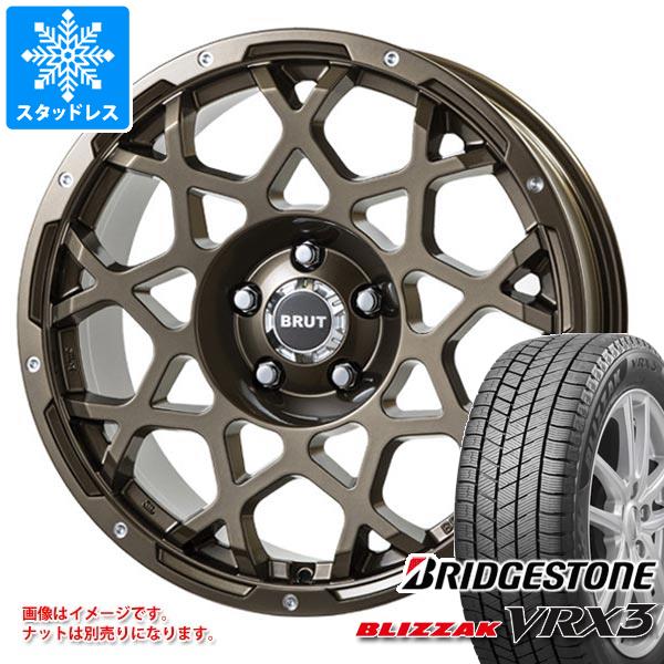 【タイヤ交換対象】デリカD:5用 スタッドレス ブリヂストン ブリザック VRX3 215/70R16 100Q ブルート BR-55 タイヤホイール4本セット