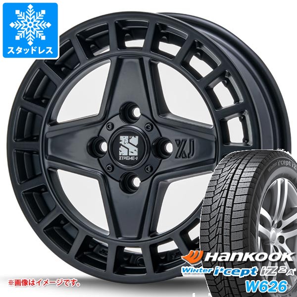 【タイヤ交換対象】スズキ ハスラー用 スタッドレス ハンコック ウィンターアイセプト iZ2エース W626 165/70R14 81T MLJ エクストリームJ クアッド タイヤホイール4本セット