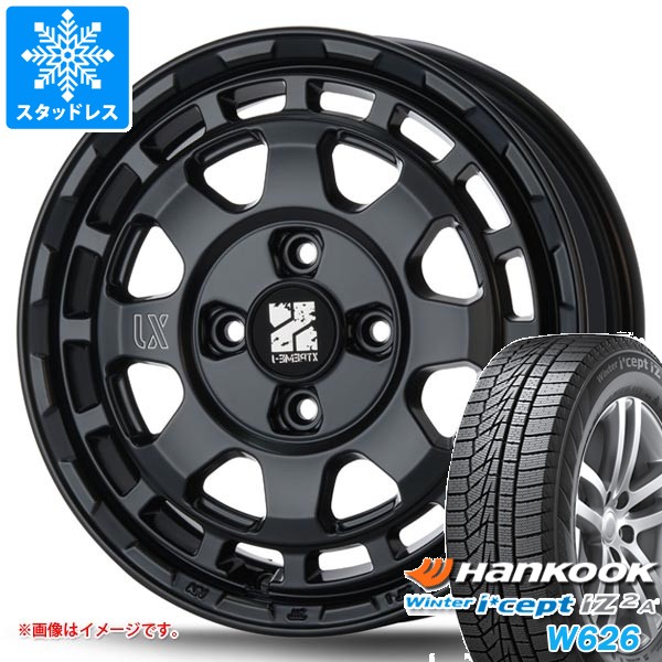【タイヤ交換対象】スズキ ハスラー用 スタッドレス ハンコック ウィンターアイセプト iZ2エース W626 165/70R14 81T MLJ エクストリームJ サバンザ タイヤホイール4本セット