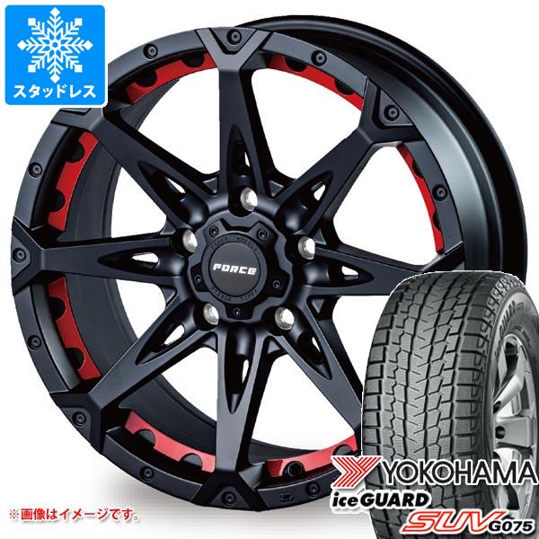 【タイヤ交換対象】5本セット ジープ ラングラー JK/JL系用 スタッドレス ヨコハマ アイスガード SUV G075 265/70R17 115Q フォース デナリ タイヤホイール5本セット