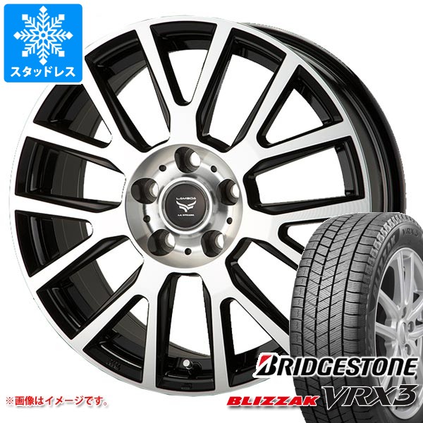 【タイヤ交換対象】ミツビシ デリカD5用 スタッドレス ブリヂストン ブリザック VRX3 225/65R17 102Q ラ・ストラーダ ティラード ラムダ タイヤホイール4本セット