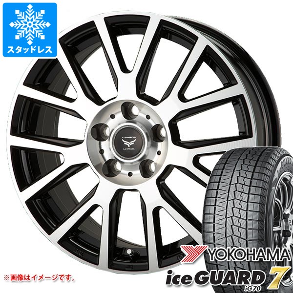 【タイヤ交換対象】トヨタ RAV4 50系用 スタッドレス ヨコハマ アイスガードセブン iG70 225/65R17 102Q ラ・ストラーダ ティラード ラムダ タイヤホイール4本セット
