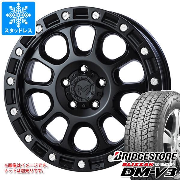 【タイヤ交換対象】デリカD5用 スタッドレス ブリヂストン ブリザック DM-V3 225/65R17 102Q MKW M204 タイヤホイール4本セット