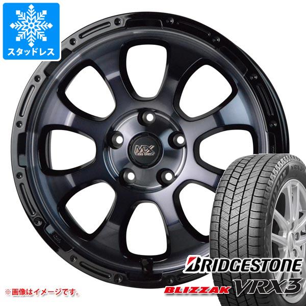 【タイヤ交換対象】デリカD:5用 スタッドレス ブリヂストン ブリザック VRX3 215/70R16 100Q マッドクロスグレイス タイヤホイール4本セット