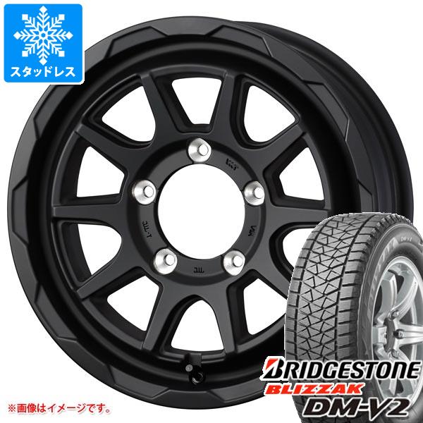 【タイヤ交換対象】5本セット スズキ ジムニーノマド JC74W用 スタッドレス ブリヂストン ブリザック DM-V2 195/80R15 96Q マッドヴァンス06 タイヤホイール5本セット