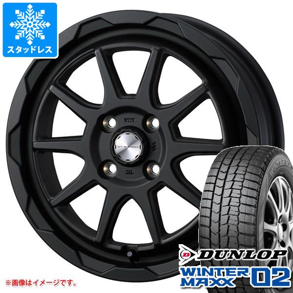 【タイヤ交換対象】ハスラー用 スタッドレス ダンロップ ウインターマックス02 WM02 165/70R14 81Q マッドヴァンス06 タイヤホイール4本セット