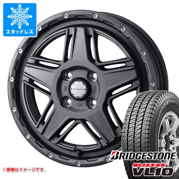 【タイヤ交換対象】キャリイ DA16T用 スタッドレス ブリヂストン ブリザック VL10 145/80R12 80/78N (145R12 6PR相当) マッドヴァンス07 タイヤホイール4本セット|タイヤ1番OFF-ROAD