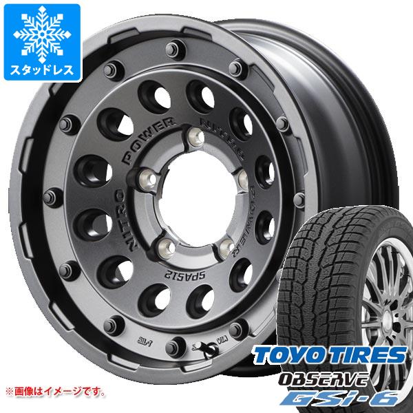 【タイヤ交換対象】5本セット スズキ ジムニーノマド JC74W用 スタッドレス トーヨー オブザーブ GSi-6 215/70R16 100Q ナイトロパワー H12 ショットガン タイヤホイール5本セット