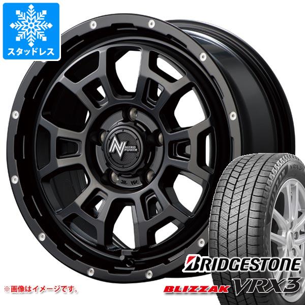 【タイヤ交換対象】ニッサン T32エクストレイル用 スタッドレス ブリヂストン ブリザック VRX3 225/65R17 102Q ナイトロパワー H6 スラッグ タイヤホイール4本セット|タイヤ1番OFF-ROAD