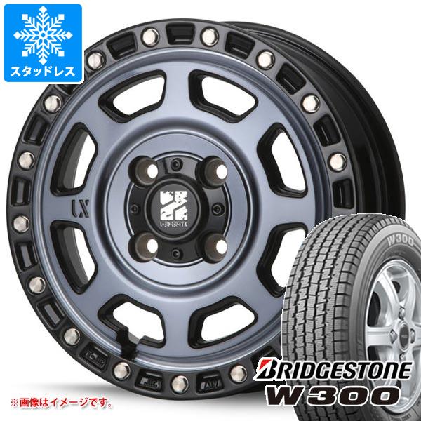 【タイヤ交換対象】ハイゼットトラック S500系用 スタッドレス ブリヂストン W300 145/80R12 80/78N (145R12 6PR相当) MLJ エクストリームJ XJ07 タイヤホイール4本セット