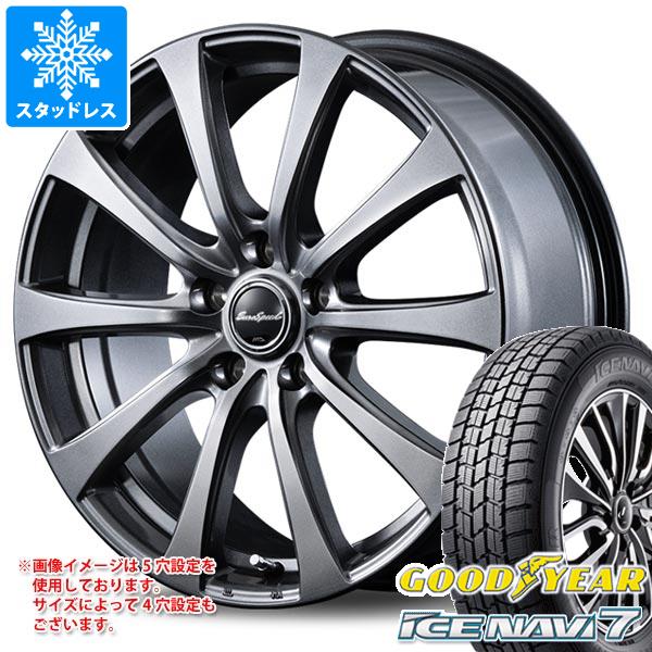 【タイヤ交換対象】スタッドレスタイヤ グッドイヤー アイスナビ7 175/65R14 82Q ＆ MIDホイールズ G10 5.5-14 タイヤホイール4本セット175/65-14 GOODYEAR ICE NAVI7