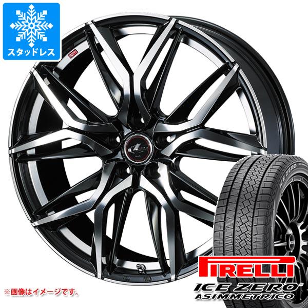 【タイヤ交換対象】スタッドレスタイヤ ピレリ アイスゼロアシンメトリコ 205/50R17 93H XL ＆ レオニス LM 7.0-17 タイヤホイール4本セット205/50-17 PIRELLI ICE ZERO ASIMMETRICO