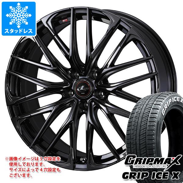 【タイヤ交換対象】スタッドレスタイヤ グリップマックス グリップアイスエックス 225/50R18 99H XL ホワイトレター ＆ レオニス SK 8.0-18 タイヤホイール4本セット225/50-18 GRIP MAX GRIP ICE X WL