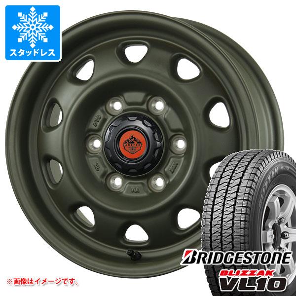 【タイヤ交換対象】ハイエース 200系用 2026年製 スタッドレス ブリヂストン ブリザック VL10 195/80R15 107/105N ランドフット SWZ タイヤホイール4本セット｜タイヤ1番OFF-ROAD