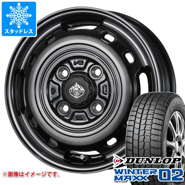 【タイヤ交換対象】 スタッドレスタイヤ ダンロップ ウインターマックス02 WM02 165/55R15 75Q ＆ ランドフット XFG 4.5-15 タイヤホイール4本セット165/55-15 DUNLOP WINTER MAXX 02 WM02｜タイヤ1番OFF-ROAD 66,330円