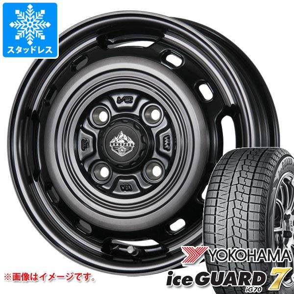 【タイヤ交換対象】スタッドレスタイヤ ヨコハマ アイスガードセブン iG70 155/65R14 75Q & ランドフット XFG 4.5-14 タイヤホイール4本セット155/65-14 YOKOHAMA iceGUARD 7 iG70|タイヤ1番OFF-ROAD