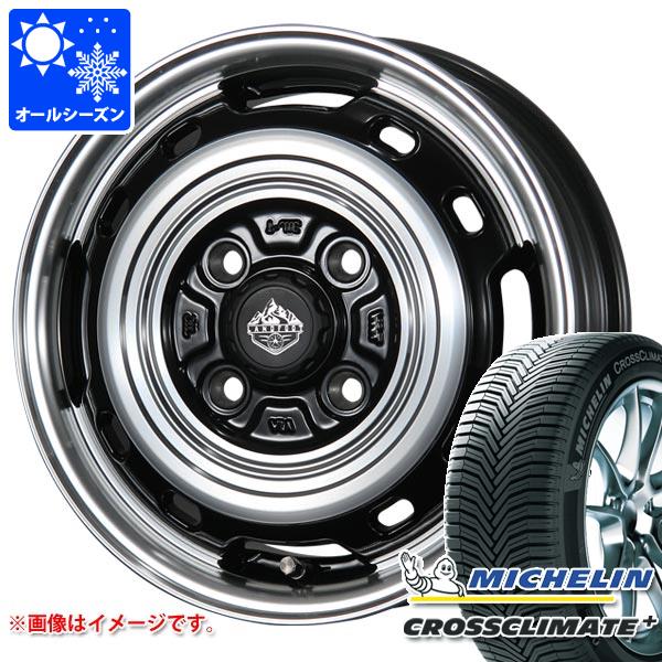 【タイヤ交換対象】ハスラー用 オールシーズンタイヤ ミシュラン クロスクライメートプラス 165/70R14 85T XL ランドフット XFG 4.5-14 タイヤホイール4本セット