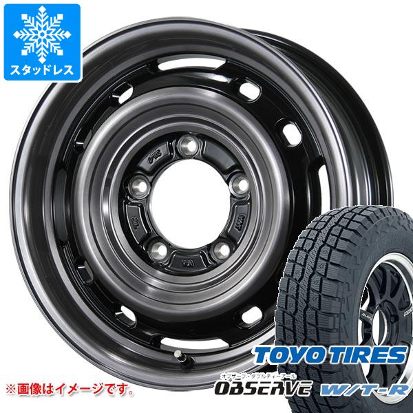 【タイヤ交換対象】ジムニーシエラ JB74W用 スタッドレス トーヨー オブザーブ WTR 185/85R16 105/103N LT ランドフット XFG タイヤホイール4本セット|タイヤ1番OFF-ROAD