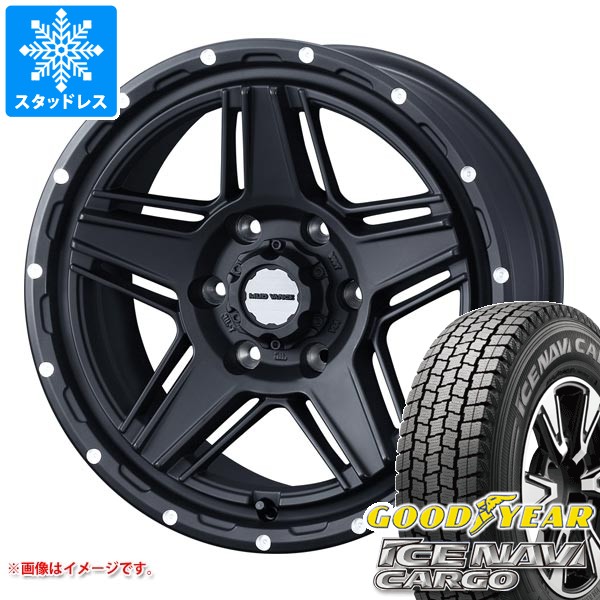 【タイヤ交換対象】トヨタ ハイエース 200系用 スタッドレス グッドイヤー アイスナビカーゴ 195/80R15 107/105N マッドヴァンス07 タイヤホイール4本セット