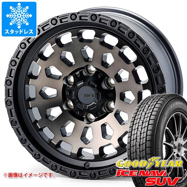 【タイヤ交換対象】スタッドレスタイヤ グッドイヤー アイスナビ SUV 265/70R17 115Q ＆ エアージー ヴァルカン 8.0-17 タイヤホイール4本セット265/70-17 GOODYEAR ICE NAVI SUV｜タイヤ1番OFF-ROAD
