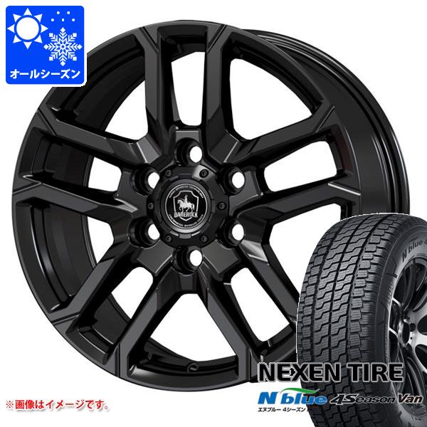 【タイヤ交換対象】ハイエース 200系用 オールシーズンタイヤ ネクセン エヌブルー 4シーズン バン 215/65R16 109/107T ベアロック バイソン 6.5-16 タイヤホイール4本セット