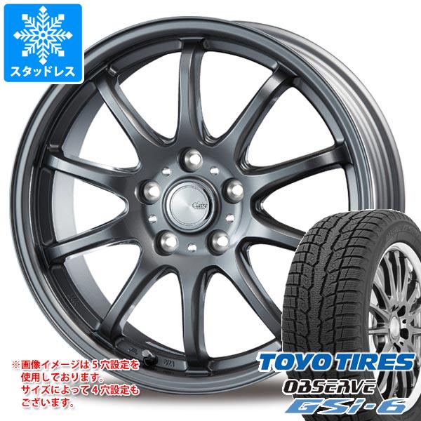 【タイヤ交換対象】スタッドレスタイヤ トーヨー オブザーブ GSi-6 225/70R16 103Q ＆ インターミラノ クレール ZT10 6.5-16 タイヤホイール4本セット225/70-16 TOYO OBSERVE GSi-6｜タイヤ1番OFF-ROAD